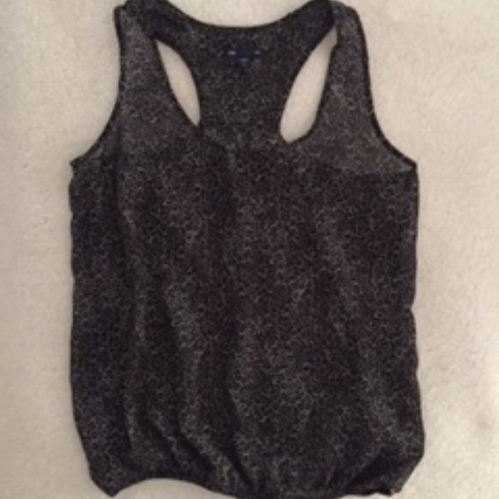Gap sheer leopard print summer top size S